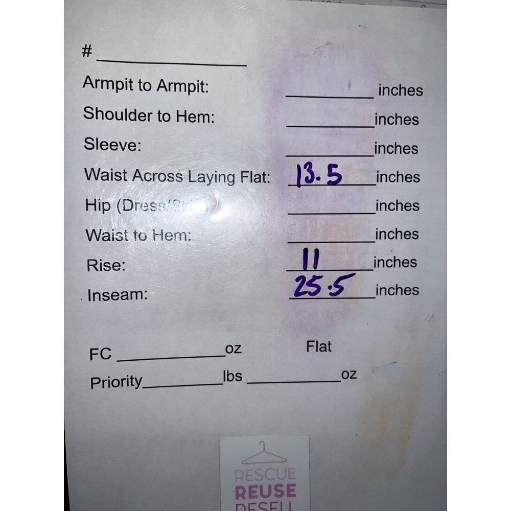 Madewell rivet & thread women's jeans size 26 high-Rise 11” rise straight (V) - Picture 8 of 8